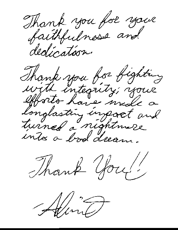 appreciation letter