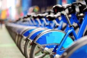 Rental drop off for public bike sharing system