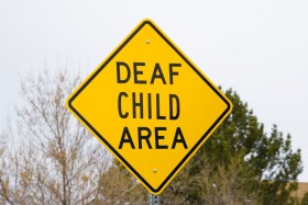 Deaf Child Area sign.