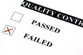 Quality control check sheet with the 