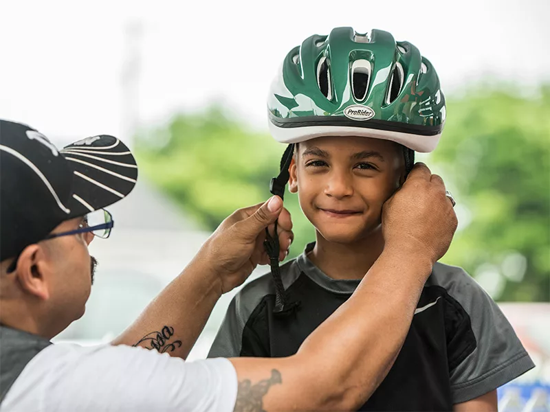 Complimentary Bike Helmets